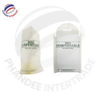 Pembungkus Cangkir Tunggal Ramah Lingkungan untuk Minuman Energi, Jus, dan Minuman Bawa Pulang, Terbuat dari Bahan Bio-Kompos, Dapat Dikustomisasi, dengan Sisi Lipat dan Pegangan Flexiloop