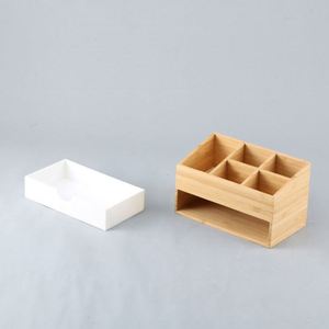 Hot Sale Custom Printed Lacquer Rectangle Bamboo Acrylic Desktop Stackable Office Organizers Storage <b>Box</b> With Drawer - Product Image 3