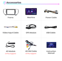 Junsun Radio de coche Carplay Android para KIA Sportage 4 QL 2016 - 2018 REPRODUCTOR DE DVD de coche para KIA Sportage 4 QL Radio de coche ESTÉREO