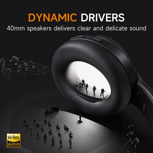 05 New Arrival Over-Ear <b>Wireless</b> Noise Canceling Gaming With Detachable <b>Microphone</b> and LED Indicator 3.5mm Gaming Headphone - Product Image 4