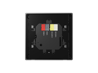 Interrupteur thermostat intelligent en métal pour automatisation de la maison intelligente KNX avec panneau tactile, étanche, norme européenne, interrupteur électrique 86x86mm 24V DC
