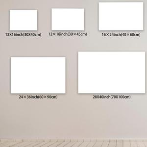 Diytree thương hiệu 2D phẳng sáng tạo không khung trang trí sơn hình học khối màu ngồi mô hình trang trí treo tranh - Product Image 5