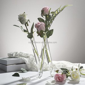 Florero <span class=keywords><strong>de</strong></span> <span class=keywords><strong>Cristal</strong></span> Transparente Moderno con Trípode, Decoración para Bodas, Eventos <span class=keywords><strong>y</strong></span> Fiestas, Duradero, <span class=keywords><strong>de</strong></span> Alta Calidad, Diseño con Bisagras para Decoración <span class=keywords><strong>de</strong></span> Mesa - Product Image 3