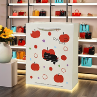 Cartoon Kraft Paper Tote Bag for Graduation Valentine's Day Candy Shopping & Wrapping