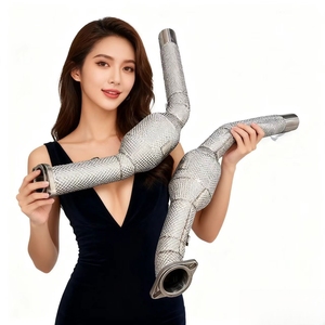 Tubo de Escape de Alto Flujo SS304 para Chevrolet Camaro <span class=keywords><strong>2011</strong></span> 3.6L, con Protector Térmico, para Carreras, Sistema de Instalación Perfecta - Product Image 1