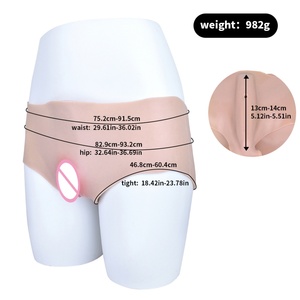 Pantalon en silicone FAAK avec insert de vagin artificiel, sous-vêtements sexy pour sissy, pantalon en silicone pour jouets sexuels pour sissy - Product Image 2