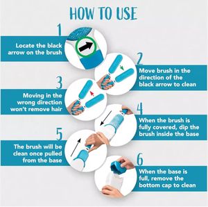 Rodillo de pelusas adhesivo Manual y removedor de pelo de mascotas para <span class=keywords><strong>limpiar</strong></span> sofás de lavandería para el hogar, asientos de <span class=keywords><strong>coche</strong></span> y tela para muebles - Product Image 3