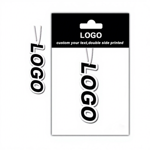 낮은 Moq 추가 더 많은 브랜드 자동차 향수 초강력 오래 지속되는 향기 매달려 청정제 블랙 향기 사용자 정의 로고 자동차 공기 청정기 - Product Image 1