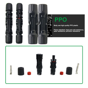 Câble étanche IP67 PPO 2.5mm 4mm 6mm Pv Connecteurs DC 1500v 1000vdc Câbles et connecteurs <span class=keywords><strong>pour</strong></span> panneaux solaires - Product Image 1