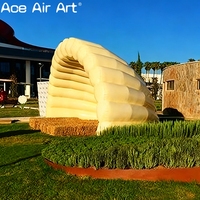 Dôme de coquille gonflable Pavillon d'ombre extérieur Lieu de scène gonflable pour la fête de la performance musicale
