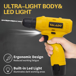 Perceuse sans fil 12V pour le <span class=keywords><strong>bricolage</strong></span> à domicile, assemblage de meubles, perçage du <span class=keywords><strong>bois</strong></span>, du métal et du plastique, kit d'outils électriques tout-en-un - Product Image 2