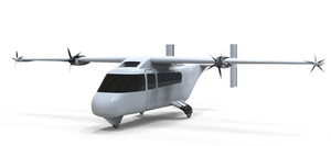 Spot Low Attitude 4 places Evtol Helicopter Carbon Fiber 11.5m fix Wings Design Autopilot Control 80kg taking capacity - Product Image 3