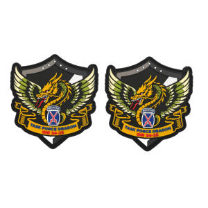 Badge uniforme en PVC lavable, fabriqué sur mesure en usine, en caoutchouc souple 2D, silicone, polychlorure de vinyle - Product Image 4