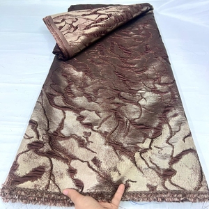 Tissu Jacquard Brocart Floral en Dentelle Française Haut de Gamme 9287, Motif Relief Coloré de Luxe, Largeur Standard, Écologique, pour Robe - Product Image 5
