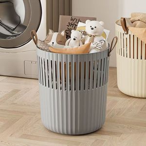 Laundry <b>basket</b>, bathroom dirty clothes storage <b>basket</b>, shower laundry <b>basket</b>, household toy and doll storage bucket - Product Image 2