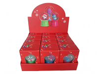 Lot de 60 boules à neige lumineuses LED rondes anti-stress, nouveauté USA, promotion de Noël, jouets sensoriels à presser avec flocons de neige pour cadeau