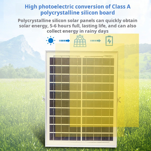KLUX Lámpara Solar LED para Exteriores <span class=keywords><strong>de</strong></span> 1000W-3000W, Plástico ABS, IP66 Impermeable, Luz <span class=keywords><strong>de</strong></span> Alerta Diurna, Reflector para Carreteras, SMD 3030, 120 CRI 80 - Product Image 3
