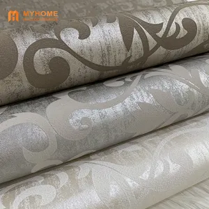 2024 Nonwoven Wall coating Modern 3D embossed hotel Wallpaper