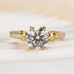 Anello con Fiocco Laterale a Sei Punte per Donna - Product Image 1