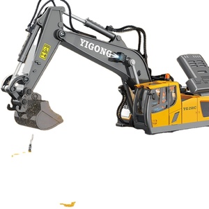 Samtoycn 11CH 1:20 RC Excavatrice <span class=keywords><strong>JCB</strong></span> <span class=keywords><strong>Jouet</strong></span> de Construction Camion Monstre RC Grue Camion Excavatrice Télécommandée en Alliage Métallique - Product Image 4