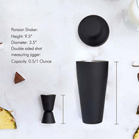 Juego de Barman de Acero Inoxidable, Color Negro, de IStapromo Gifts, Gran Venta