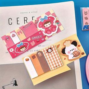 Japanese & Korean Style Cute Cartoon Animal Self-Adhesive <b>Sticky</b> <b>Notes</b> Back-to-School Essentials Study Reminder Paper Memo Pads - Product Image 3