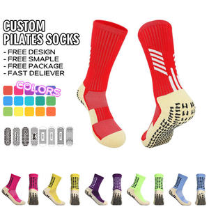 BiLu Free Design Customization Eco-Friendly Pilates <b>Grip</b> <b>Socks</b> - Customizable Design, Breathable Fabric Non-slip Soccer <b>Socks</b> - Product Image 1