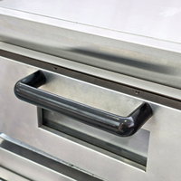 Four électrique commercial de 2 ponts de 3000W utilisé pour la pizza de pain de gâteau de boulangerie avec la pierre pour la vente automatique d'équipement de cuisson de restaurant