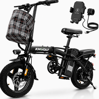 Vélo électrique pliable compact CE EN15194 DOC Moteur 250W 25KM/H Batterie 48V 20Ah Sans suspension Couple de 30-50Nm