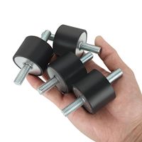 Gummiverbindung zur Vibrationsdämpfung für Kompressor-Schwingungsdämpfer – Silent Block mit männlichem auf männlichem Gewindeanschluss