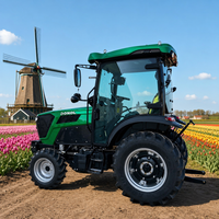 Tracteur à transmission par navette 8+8 avec cabine climatisée 4x4 75 CV, pompe et moteur pour applications routières agricoles européennes