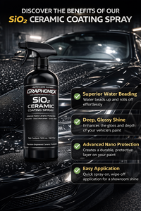 GRAPHONEX SiO Spray de revêtement céramique 500ml Protection céramique nano avancée Bouclier de surface hydrophobe 9 ans pour voitures - Product Image 4