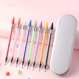 Lápiz profesional de cera para decoración de uñas con diamantes de imitación, aplicador de puntos para uñas, recogedor de pedrería - Product Image 3