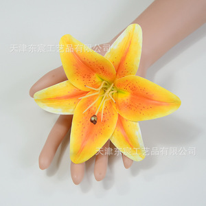 ดอกลิลลี่ประดิษฐ์ ดงเฉิน คราฟต์ส์ สีขาวนม สีชมพูแชมเปญ สีเหลือง สีส้ม สีชมพู ทำจากวัสดุ PE สำหรับตกแต่งงานแต่งงานและบ้าน - Product Image 2