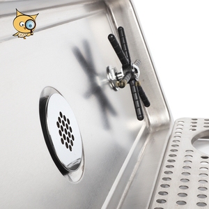 ALL in Top Rank 304 Stainless Steel Electro Polish Detachable 60cm <strong>Bar</strong> <strong>Drip</strong> <strong>Tray</strong> with Glass Rinser and Drainer - Product Image 2
