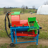 Machine agricole électrique multifonctionnelle Maïs Sorgho Blé Arachide Riz Moteur diesel Batteuse à peler Caractéristique Nouveau modèle de moteur