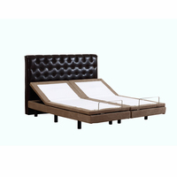 Cadre de lit électrique réglable avec télécommande sans fil, massage intégré, moteur Okin allemand, contrôle par application, ports USB Lightning, pour lits Queen/Twin XL, usage domestique