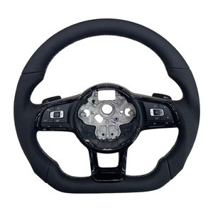 Volante de Cuero para Automóvil Volkswagen MK7 Golf 7 GTI Passat <span class=keywords><strong>Polo</strong></span> Scirocco 2014-2018 GTD GTS GTE GLI R-Line R CC MK6, en Existencia - Product Image 1