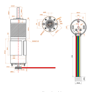 2026 faradyi faradyi tùy chỉnh 36-555 DC động cơ hướng 12V24V với bộ mã hóa nhỏ mô-men xoắn lớn bánh răng hành tinh động cơ vi động cơ - Product Image 4