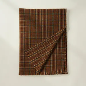 Горячая Распродажа, широко используемая зимняя шаль, одеяло, клетчатая Пашмина, Кашмир, длинный толстый теплый кашемировый пончо с принтом, накидка, шарф