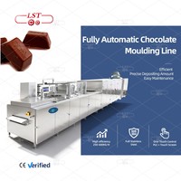 Eén-shot chocolade afzetmachine productielijn 1D 2D 3D afzetten meerkleurige vulling noten fruit SS304 PLC touchscreen bediening