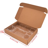 Holidaypac Boîtes d'emballage alimentaire à emporter jetables personnalisées Chocolat de qualité alimentaire avec sauce à tremper