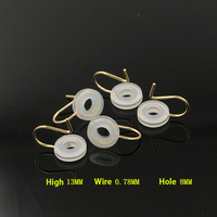 Véritable fil de pince d'oreille GF rond en Silicone rempli d'or 14K pour la recherche de bijoux bricolage faisant des boucles d'oreilles accessoires fermoirs