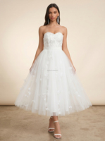 Robe de mariée grande taille, décolleté cœur, appliques, tulle, robe de bal, robes de mariée sur mesure en gros pour la mariée