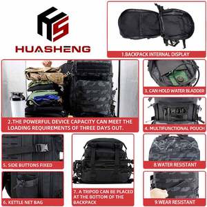 Chiến Thuật Ba Lô Cho Nam Giới Và Phụ Nữ 45L Thể Thao Ngoài Trời 3 Ngày Phòng Tập Thể Dục Túi Lớn Tập Thể Dục Ba Lô Với Molle Hệ Thống - Product Image 5