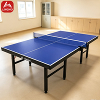Table de tennis de table pliable à 8 roues, design imperméable et écologique, taille standard, directement de l'usine