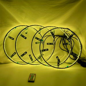 Hongcar LED bánh xe vòng ánh sáng Kit 15.5 ''inch RGBW tín hiệu lần lượt và chức năng phanh có thể điều khiển bằng điều khiển từ xa và ứng dụng (hàng tăng gấp đôi) - Product Image 5