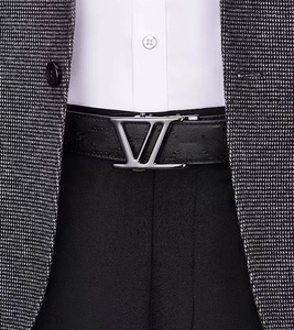 Hersteller aus China Custom Herren Kleid Gürtel Echtes Leder mit Doppelseite reversibel gedreht für Schnalle schwarz Farbe - Product Image 6