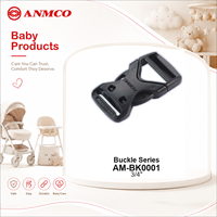 ANMCO Boucle à dégagement rapide doublement réglable en plastique à 4 voies pour poussette de bébé