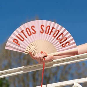 Abanico Plegable de Bambú de 23 cm con Diseño de Arte Folclórico Español, Estilo Floral Pintado, Recuerdo para Bodas/Fiestas - Product Image 5